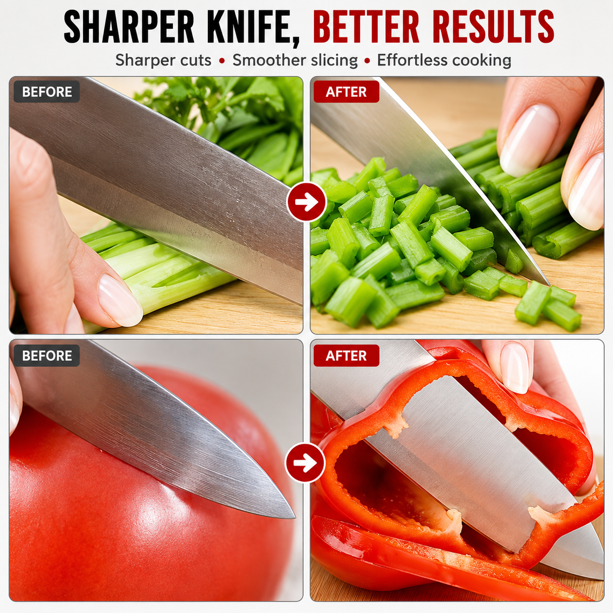 3 Stage Kitchen Knife Sharpener | Professional Knife Sharpening & Honing Tool