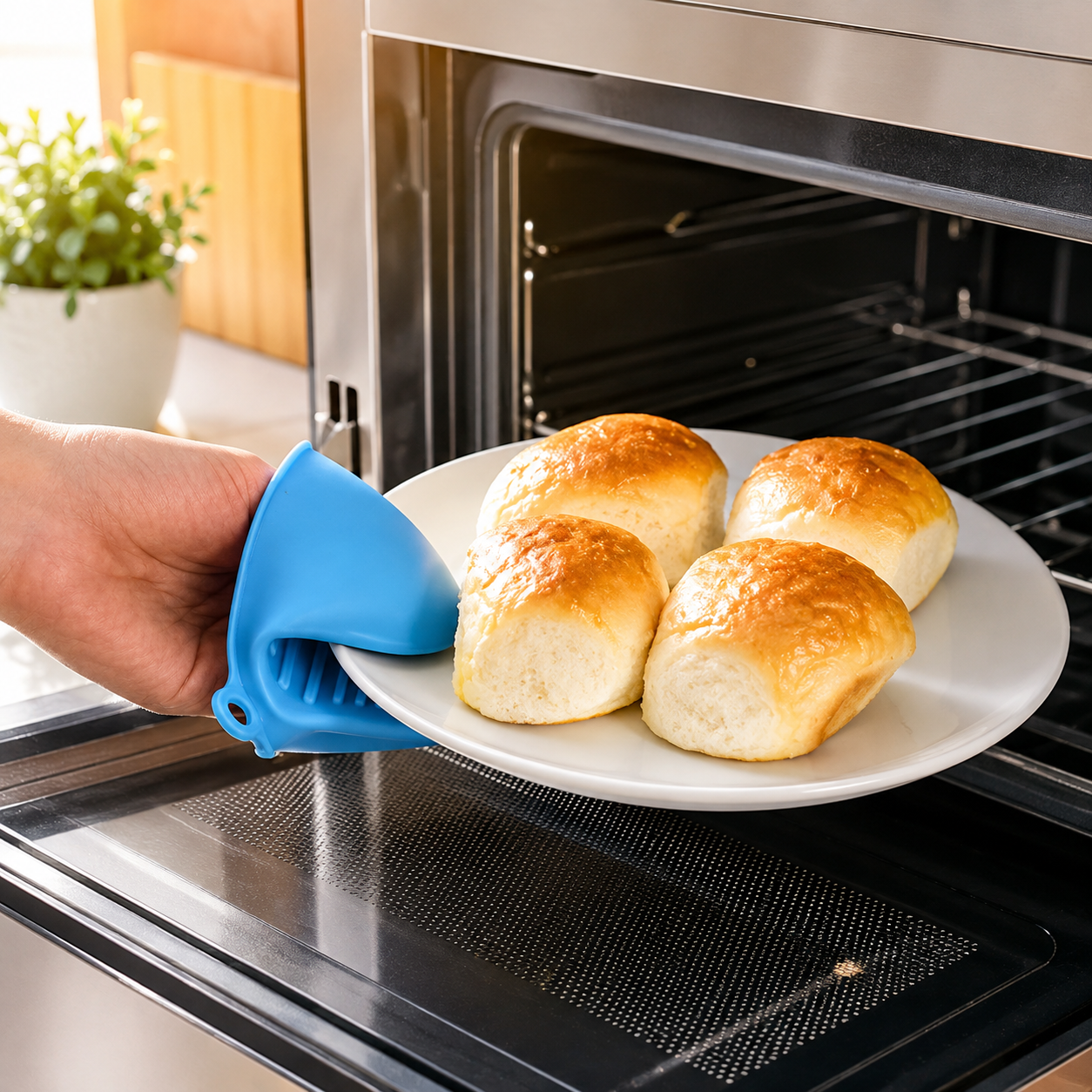 Silicon Pot Holder For Hot Utensil | Heat Resistant Pinch Pot Holders for Kitchen, Baking & Cooking